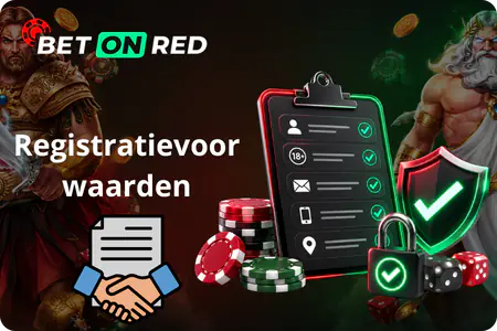 Bet on Red vereisten voor accountregistratie België